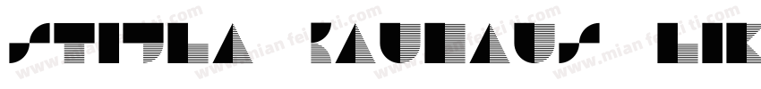 STIJLA Bauhaus like字体转换
